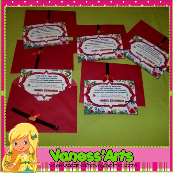 Convite Jardim das joaninhas